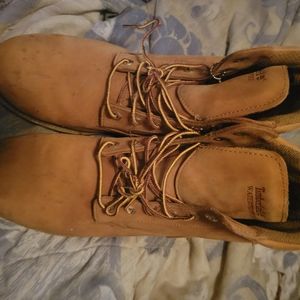 MENS TIMBERLAND LEATHER WORK BOOTS